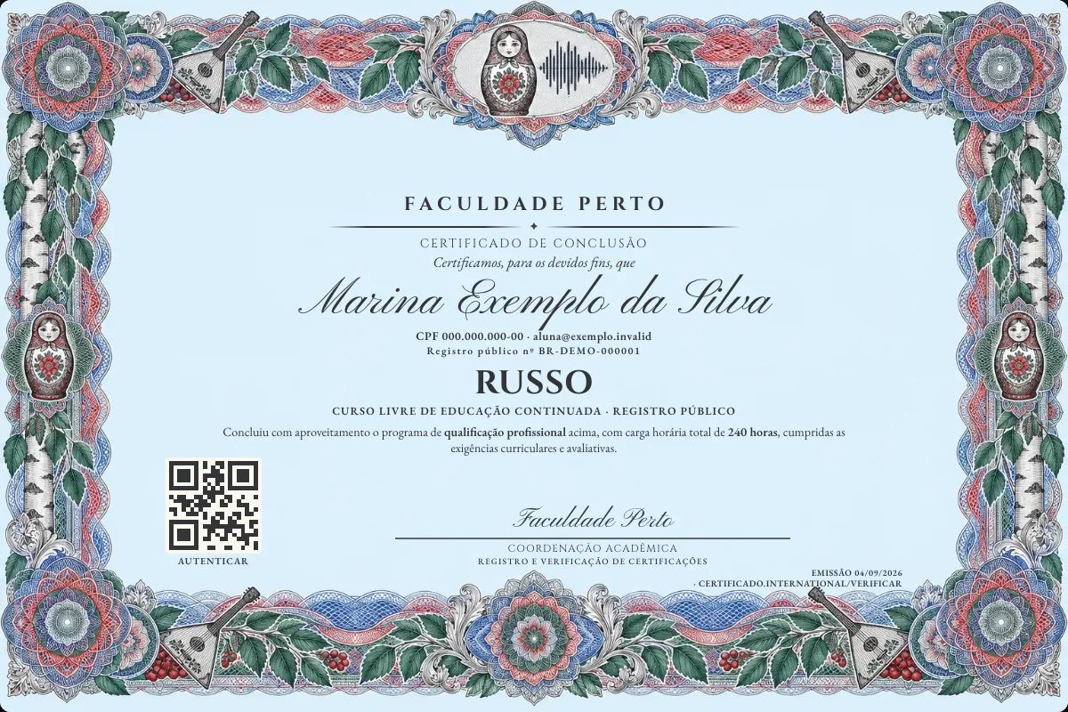 Certificado de Russo