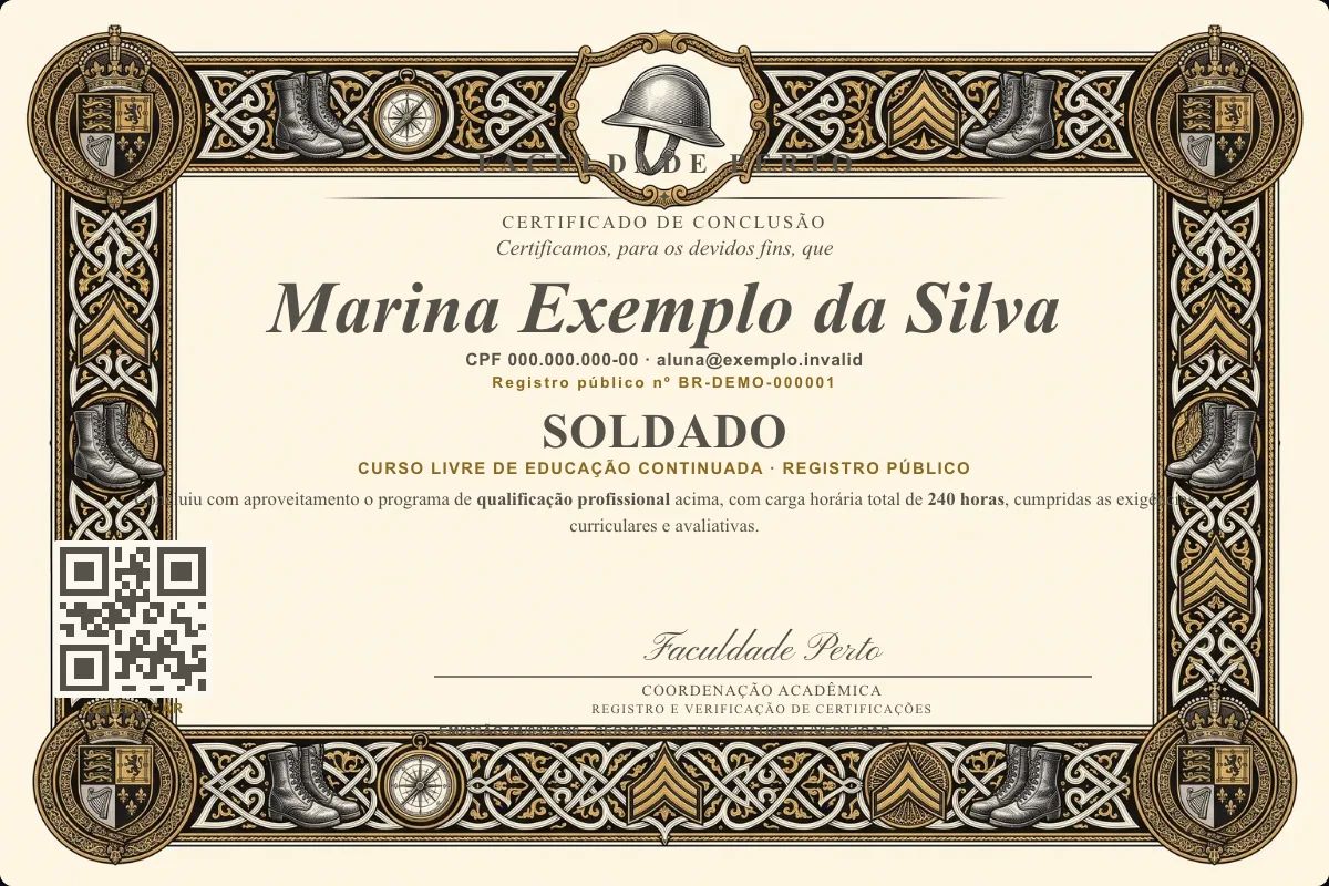 Certificado de Soldado