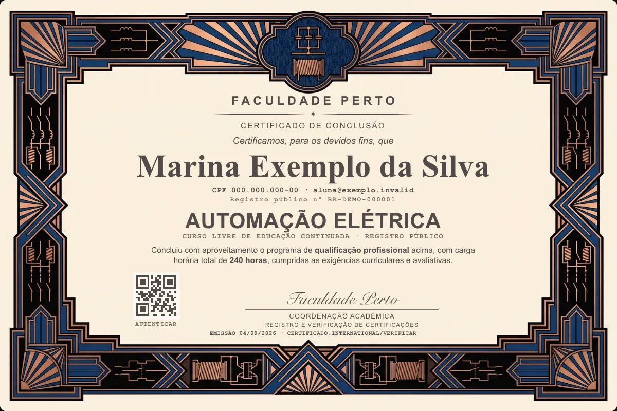 Certificado de Automação Elétrica
