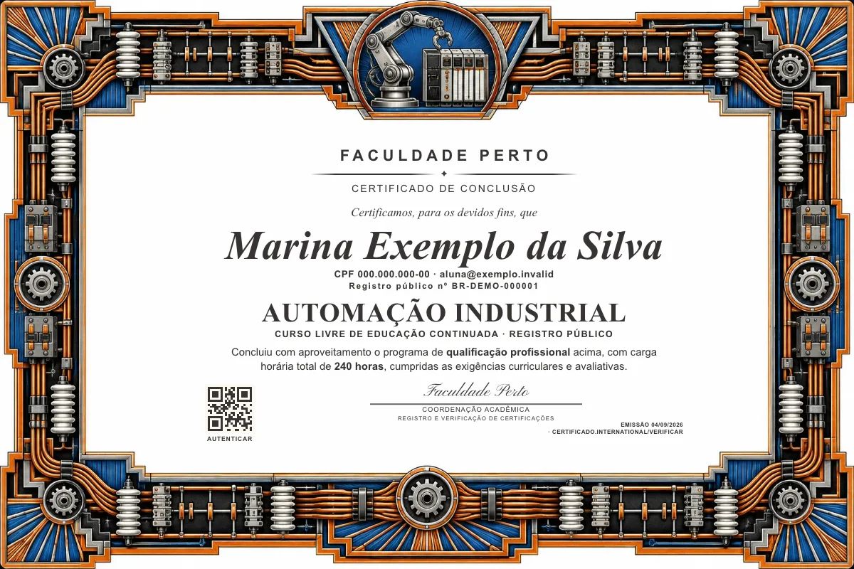 Certificado de Automação Industrial