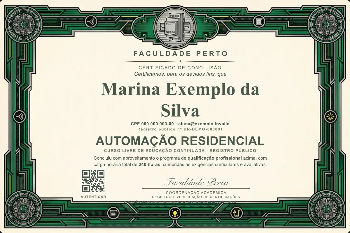 Certificado de Automação Residencial
