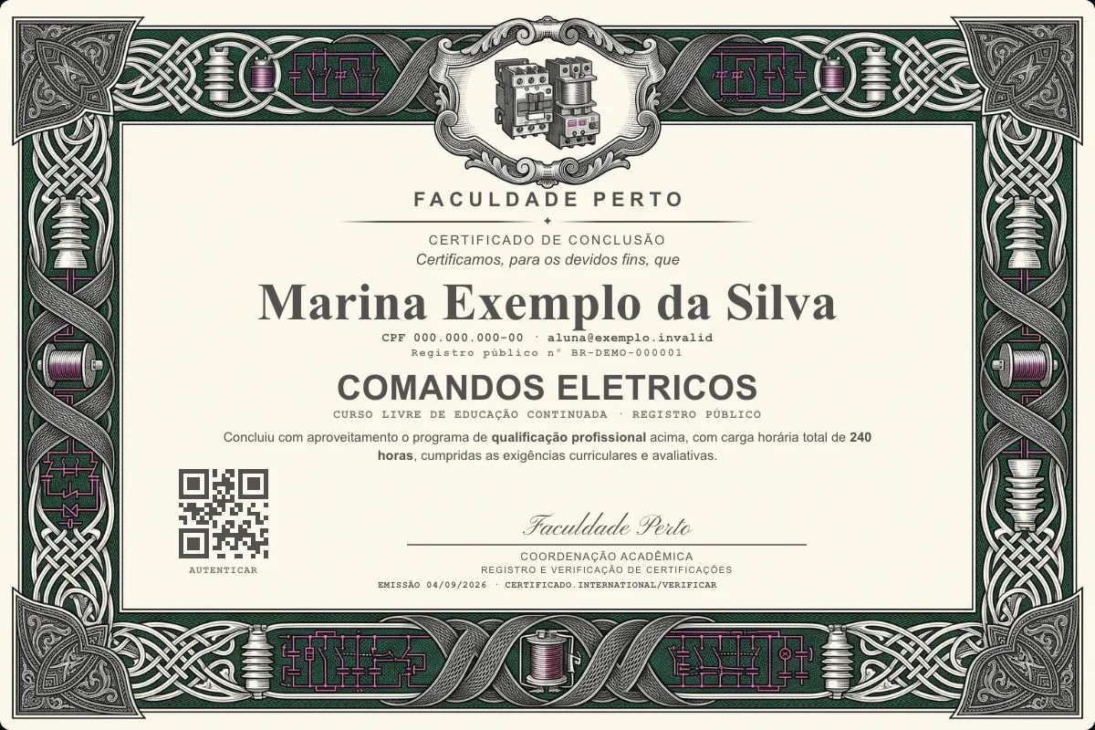 Certificado de Comandos Eletricos
