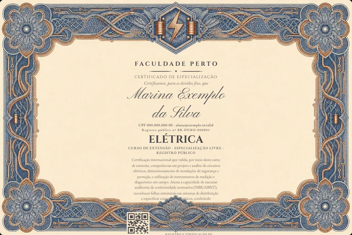 Certificado de Elétrica