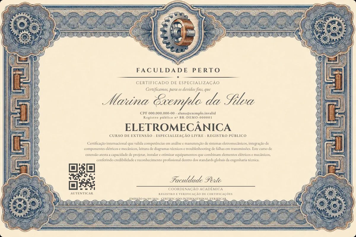 Certificado de Eletromecânica