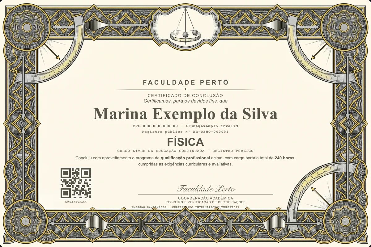 Certificado de Física