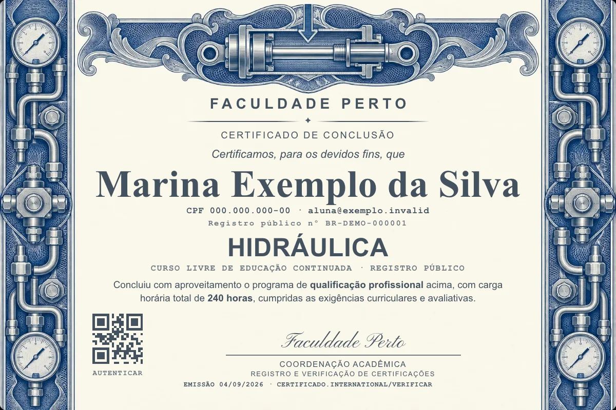Certificado de Hidráulica