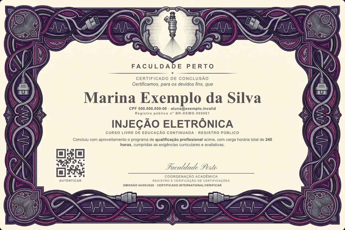 Certificado de Injeção Eletrônica