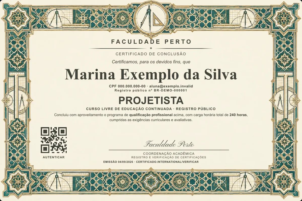 Certificado de Projetista