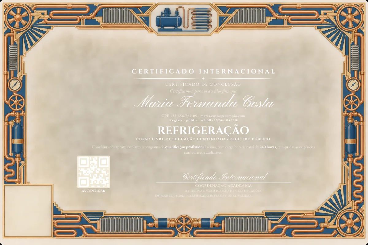 Certificado de Refrigeração