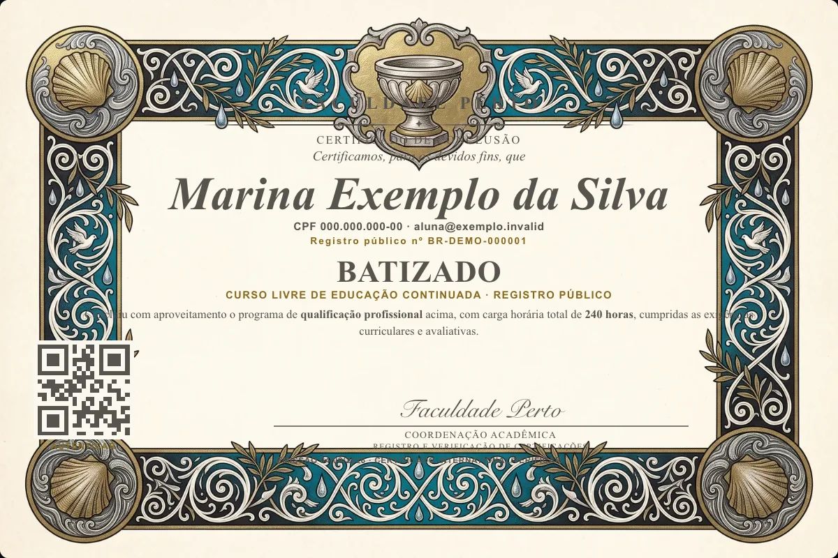 Certificado de Batizado