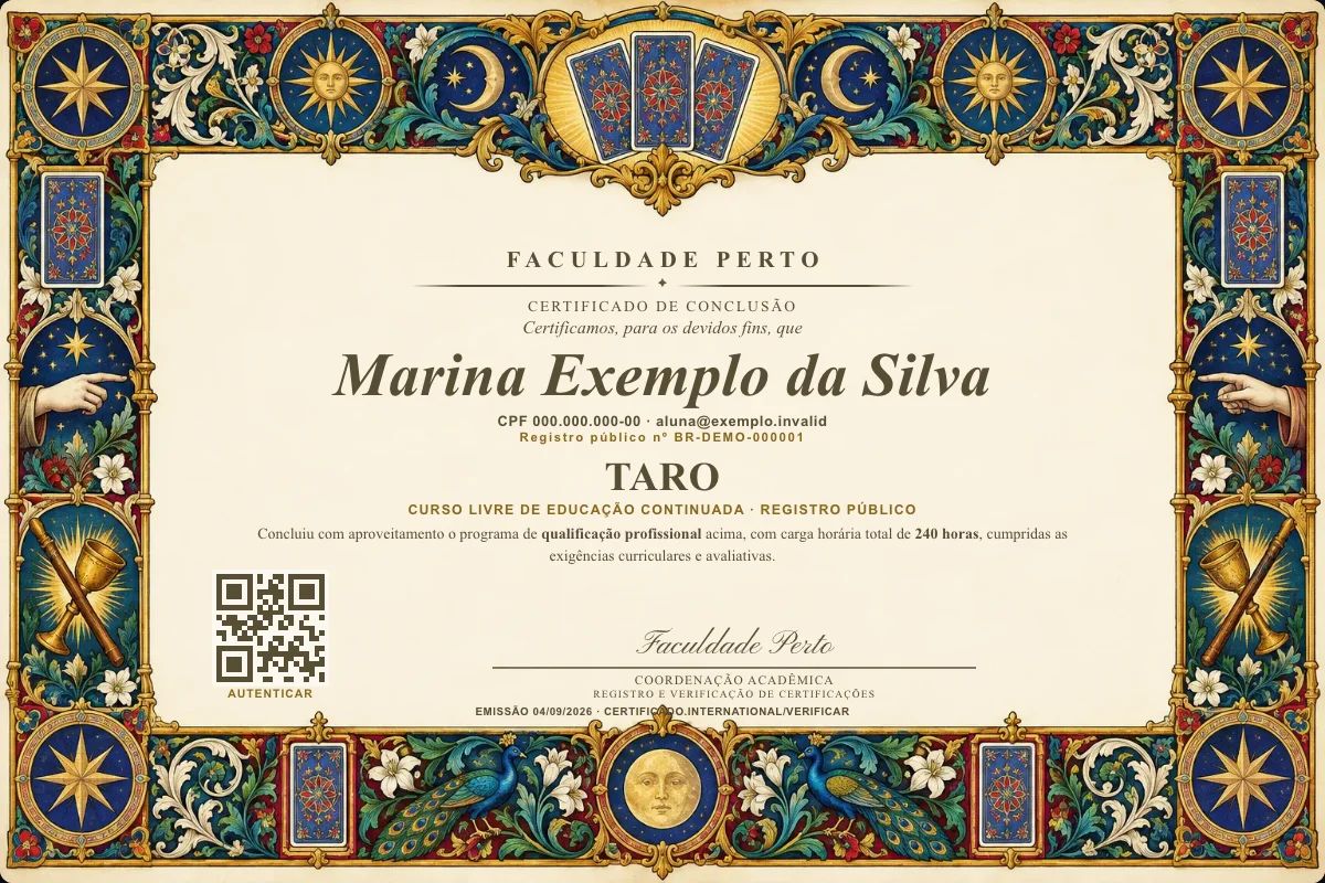 Certificado de Taro