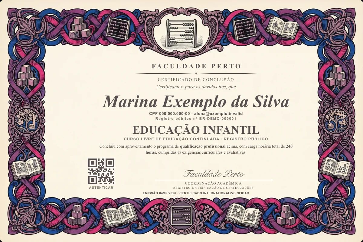 Certificado de Educação Infantil