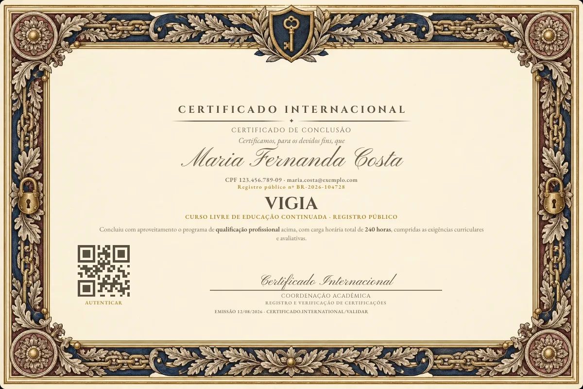 Certificado de Vigia