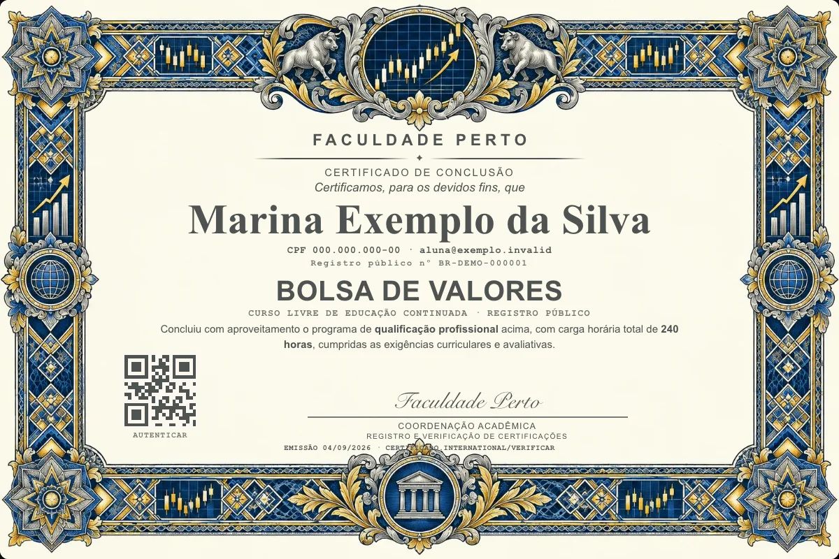 Certificado de Bolsa de Valores