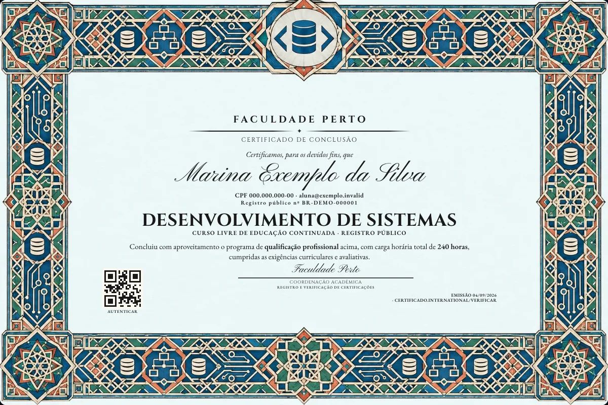 Certificado de Desenvolvimento de Sistemas