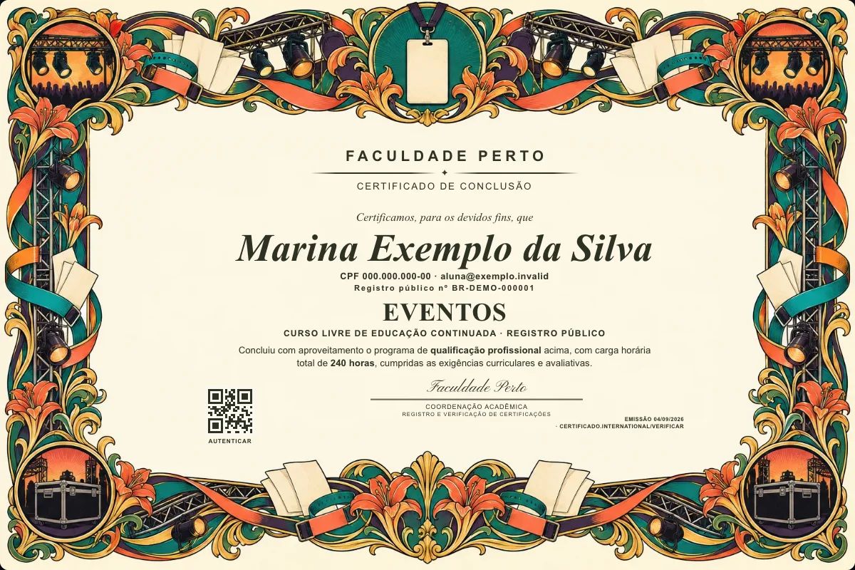 Certificado de Eventos