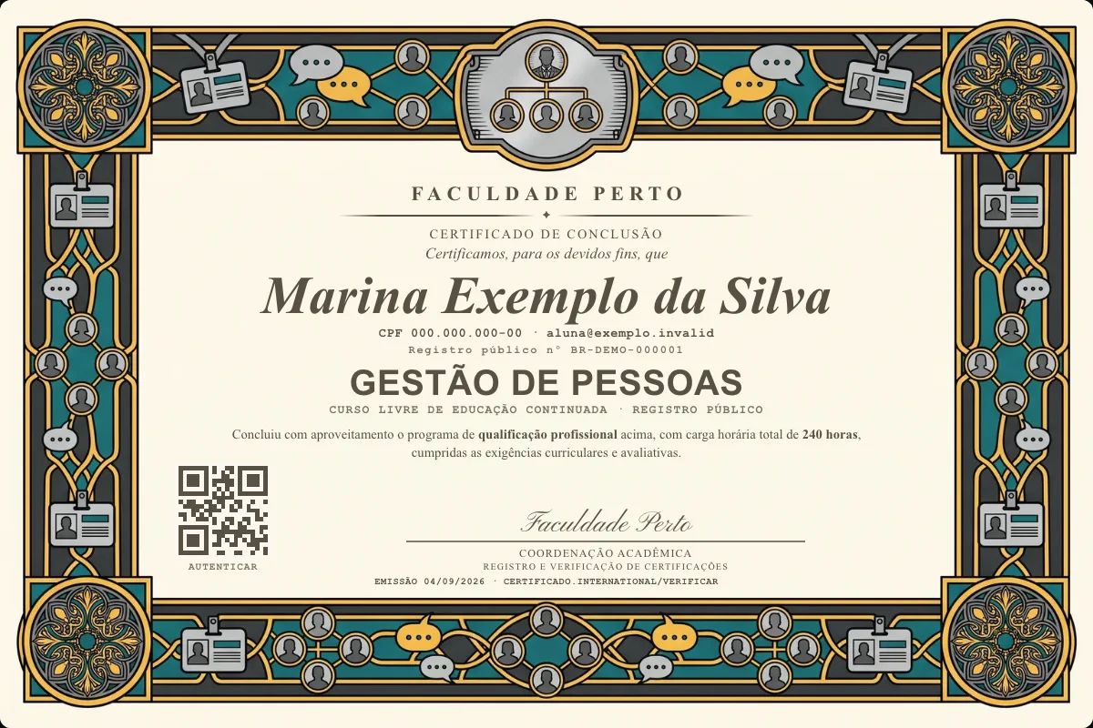 Certificado de Gestão de Pessoas