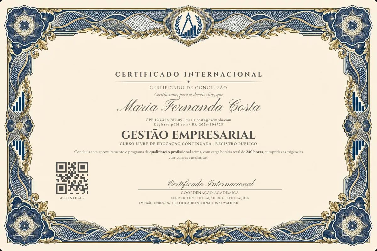 Certificado de Gestão Empresarial