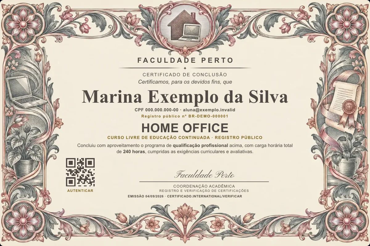 Certificado de Home Office