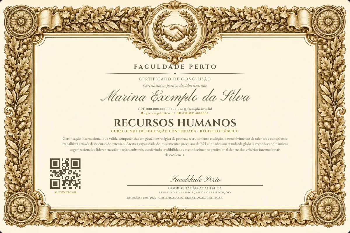 Certificado de Recursos Humanos