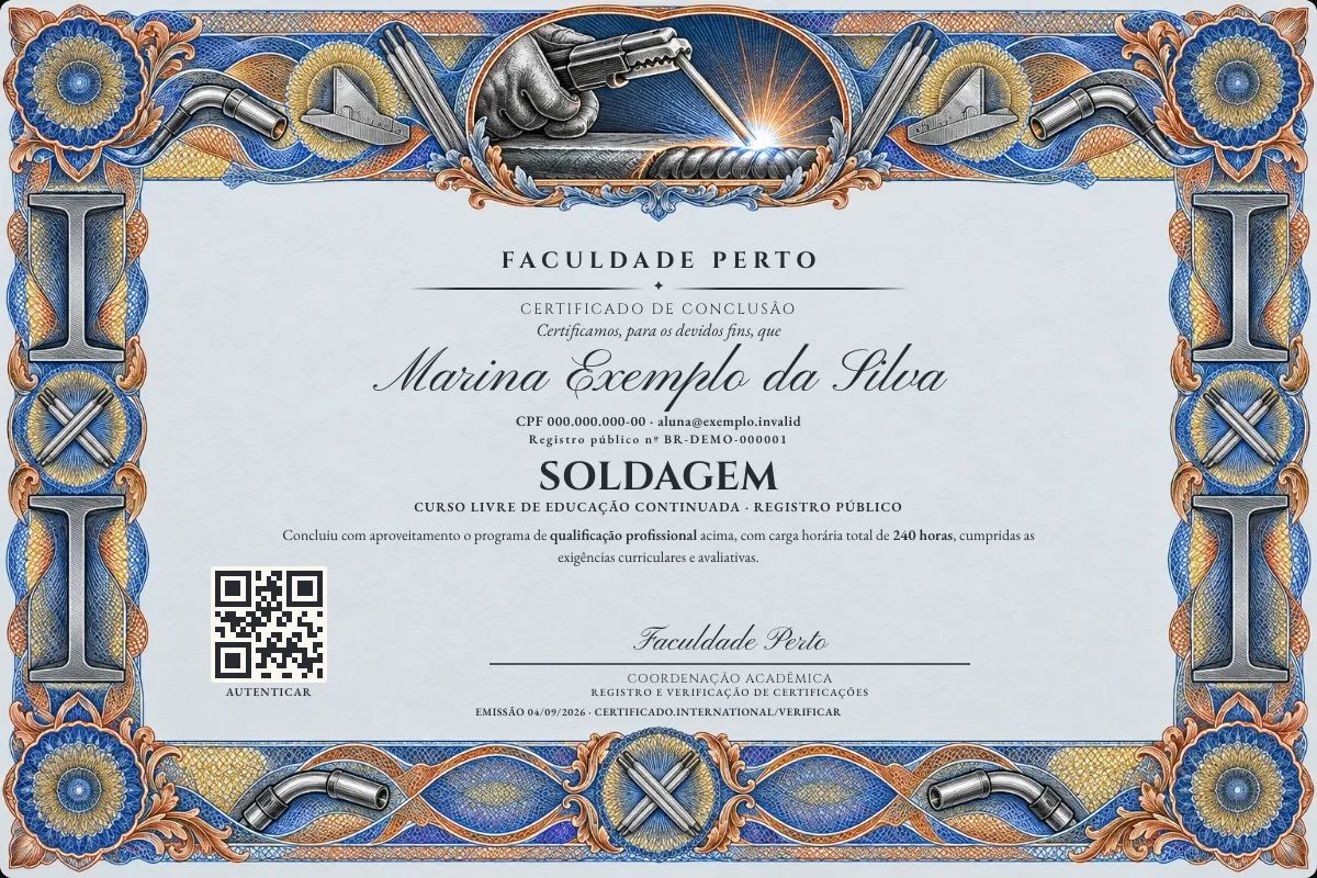 Certificado de Soldagem