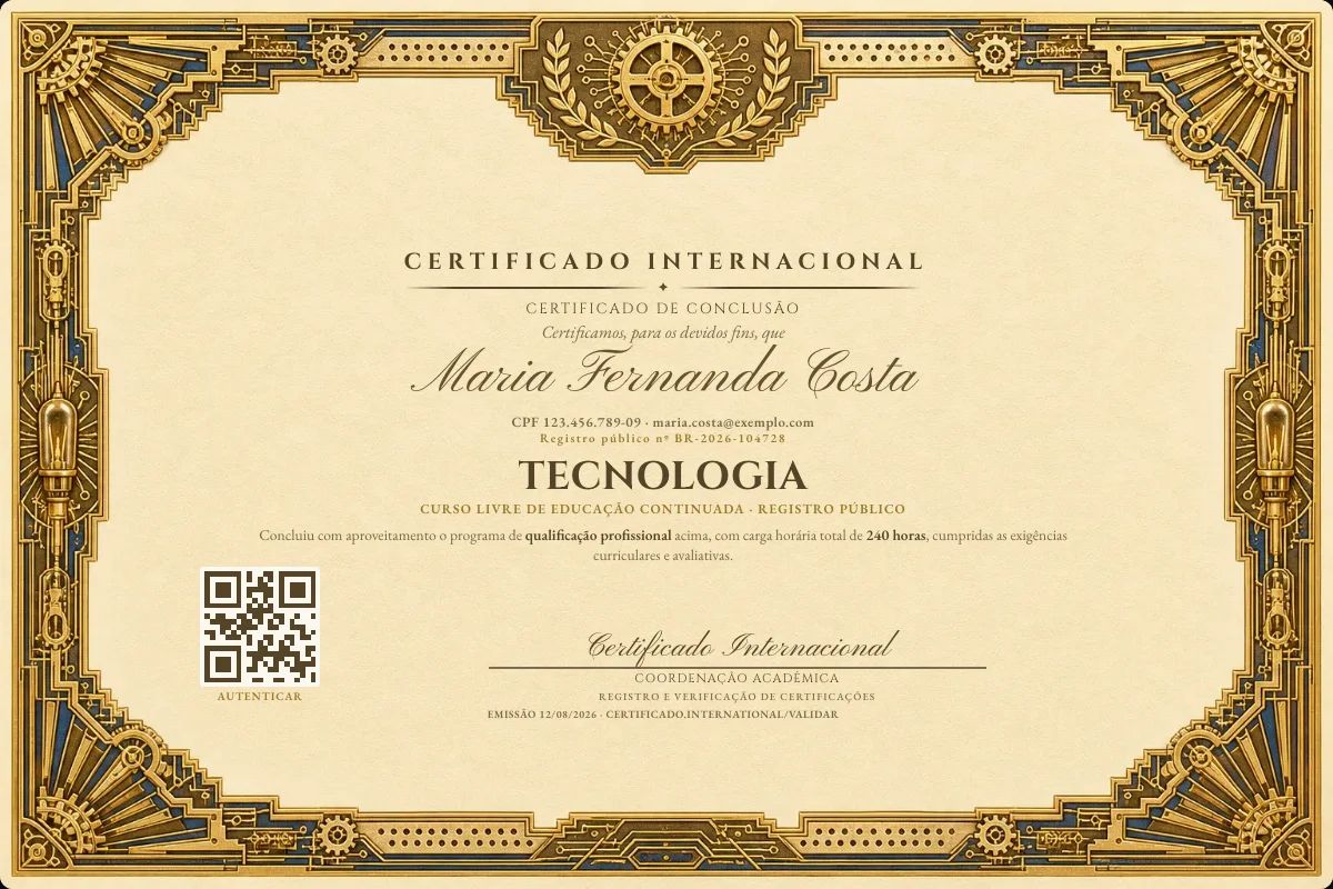 Certificado de Tecnologia