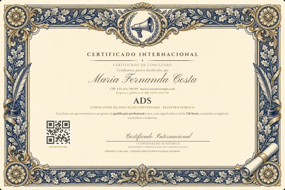 Certificado de Ads