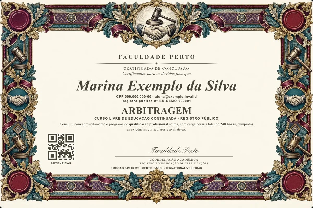 Certificado de Arbitragem