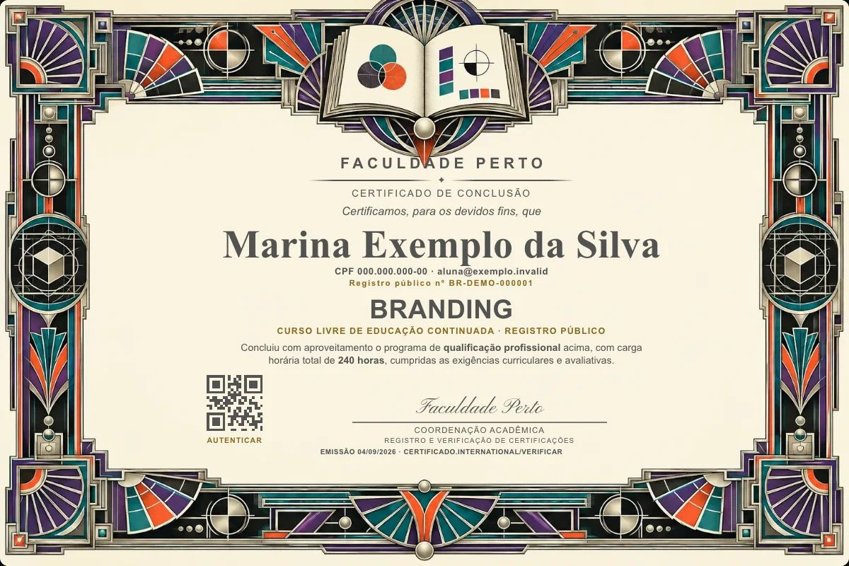 Certificado de Branding