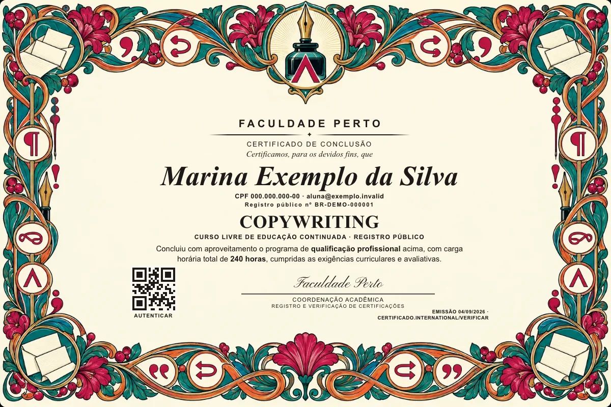 Certificado de Copywriting