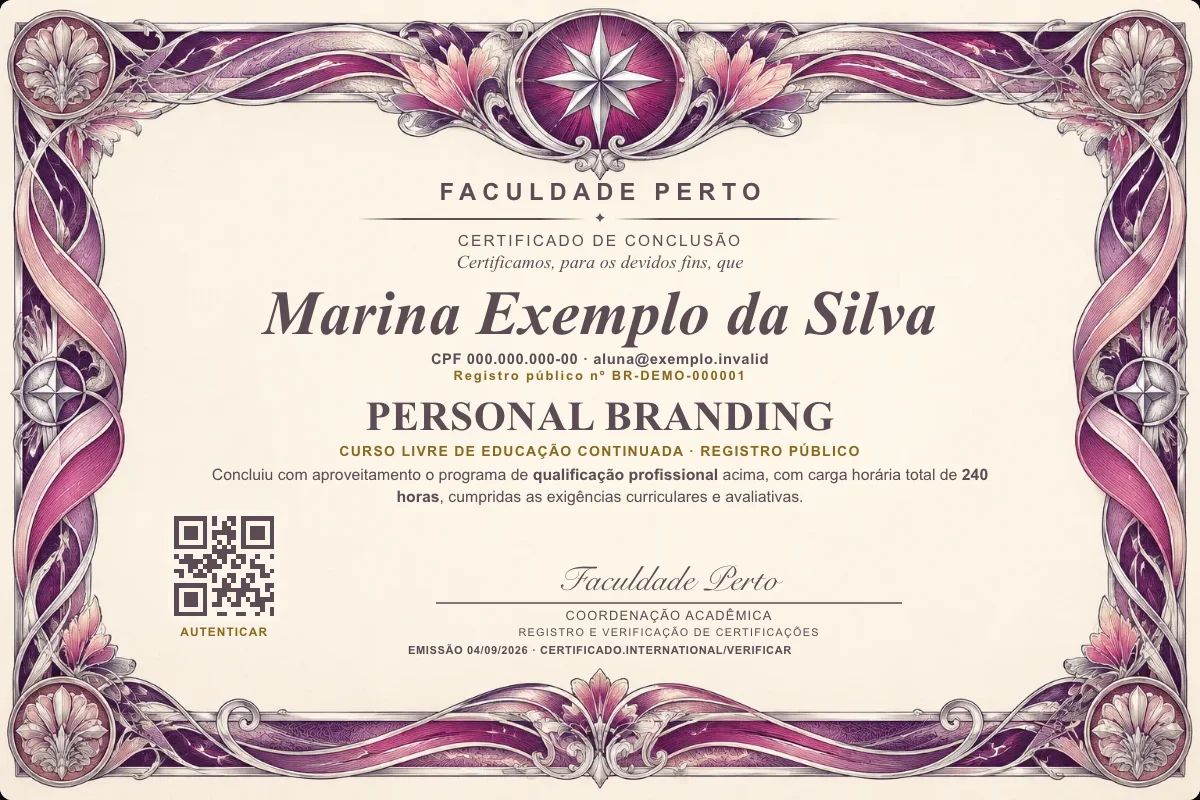 Certificado de Personal Branding
