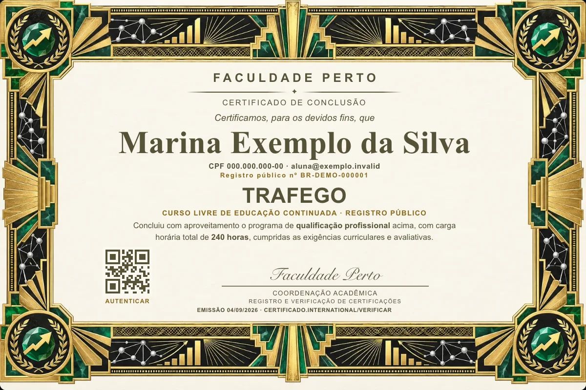 Certificado de Trafego