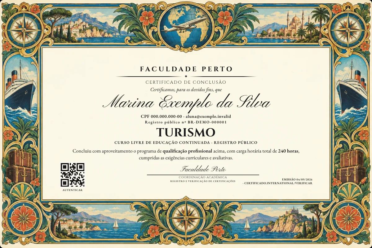 Certificado de Turismo