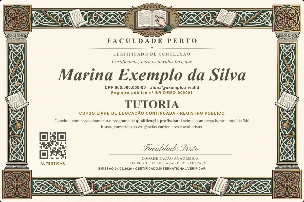 Certificado de Tutoria