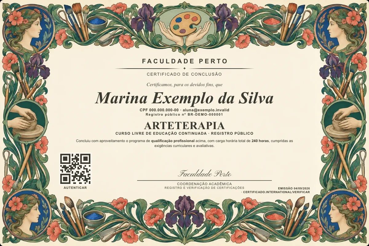 Certificado de Arteterapia