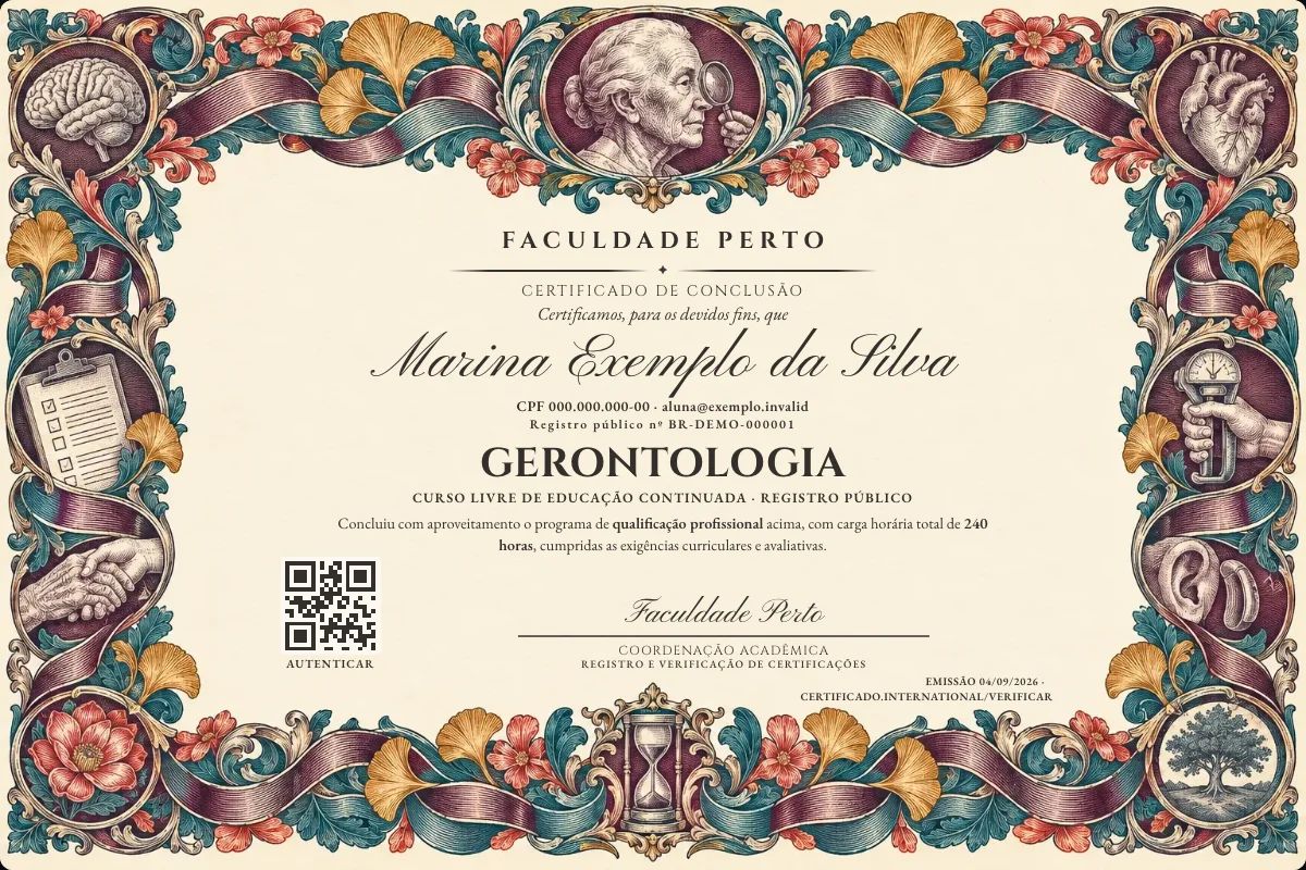 Certificado de Gerontologia