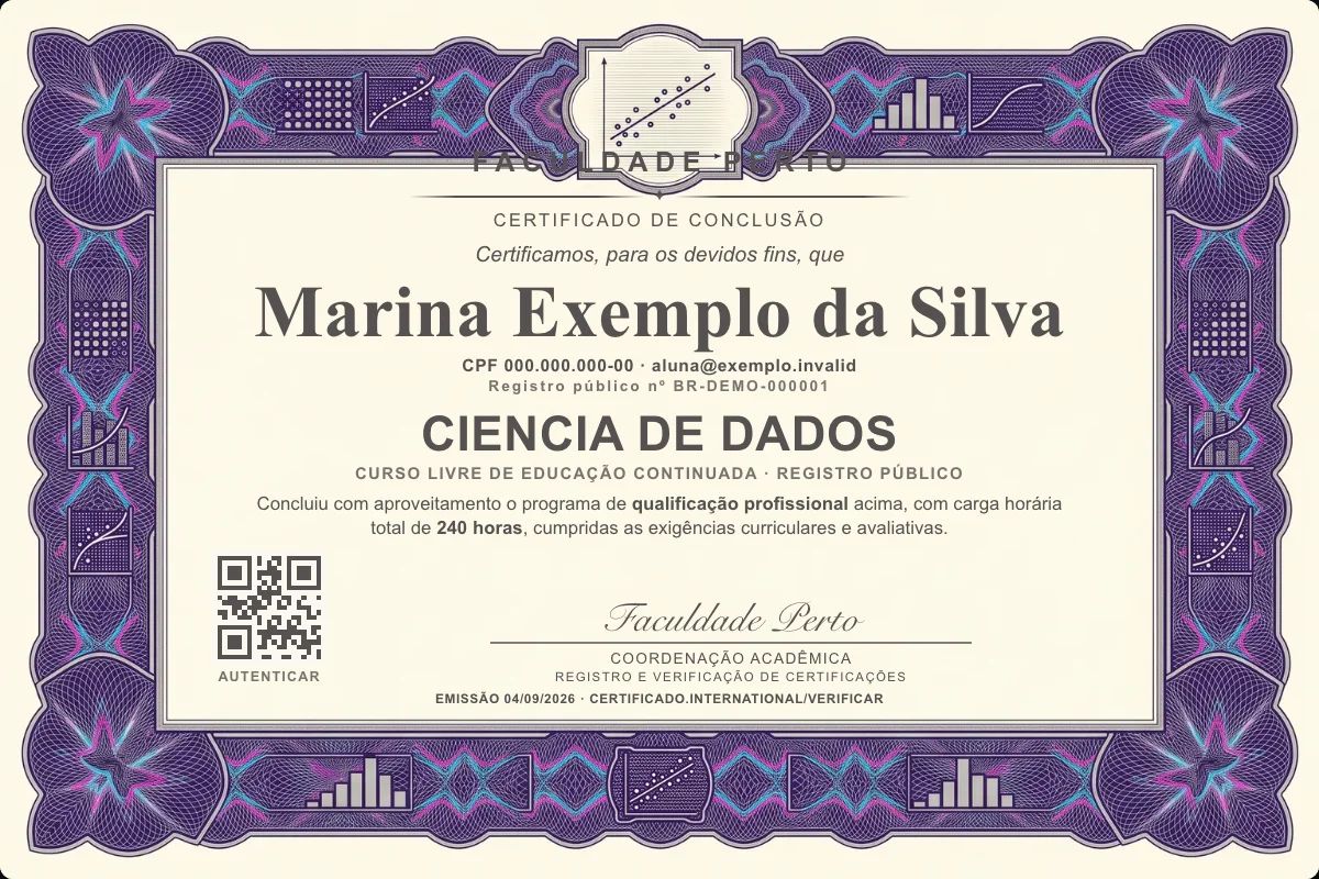Certificado de Ciencia de Dados