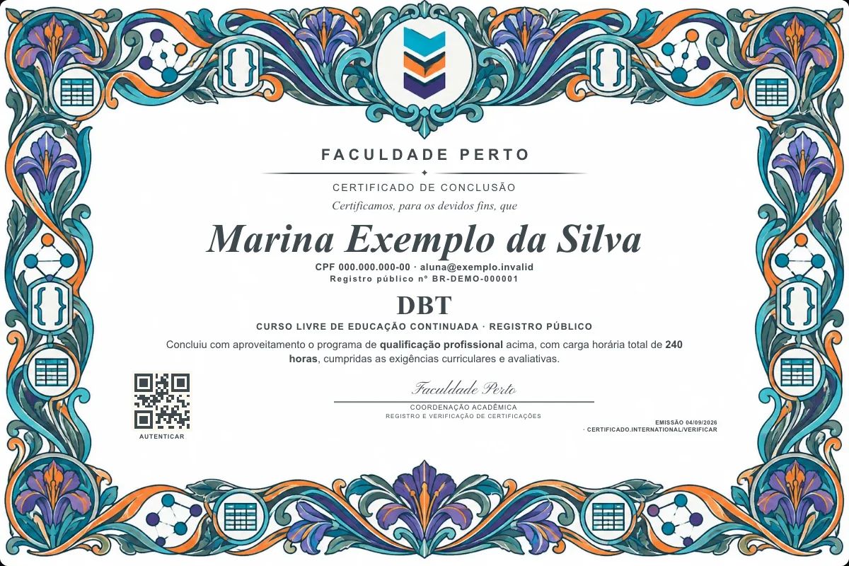 Certificado de Dbt