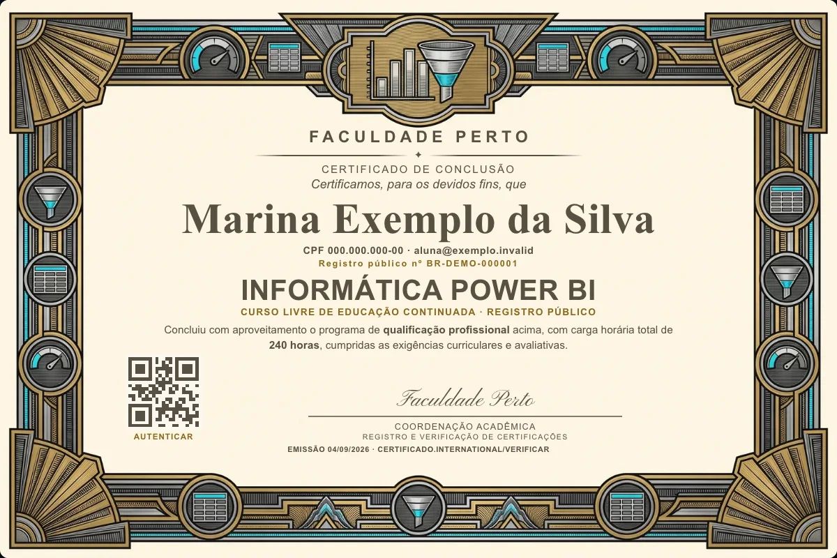 Certificado de Informática Power BI
