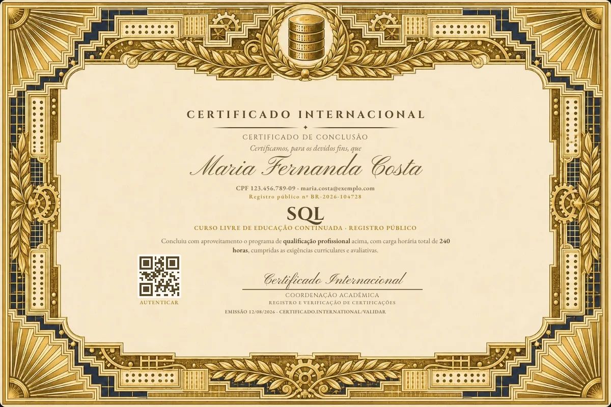 Certificado de SQL