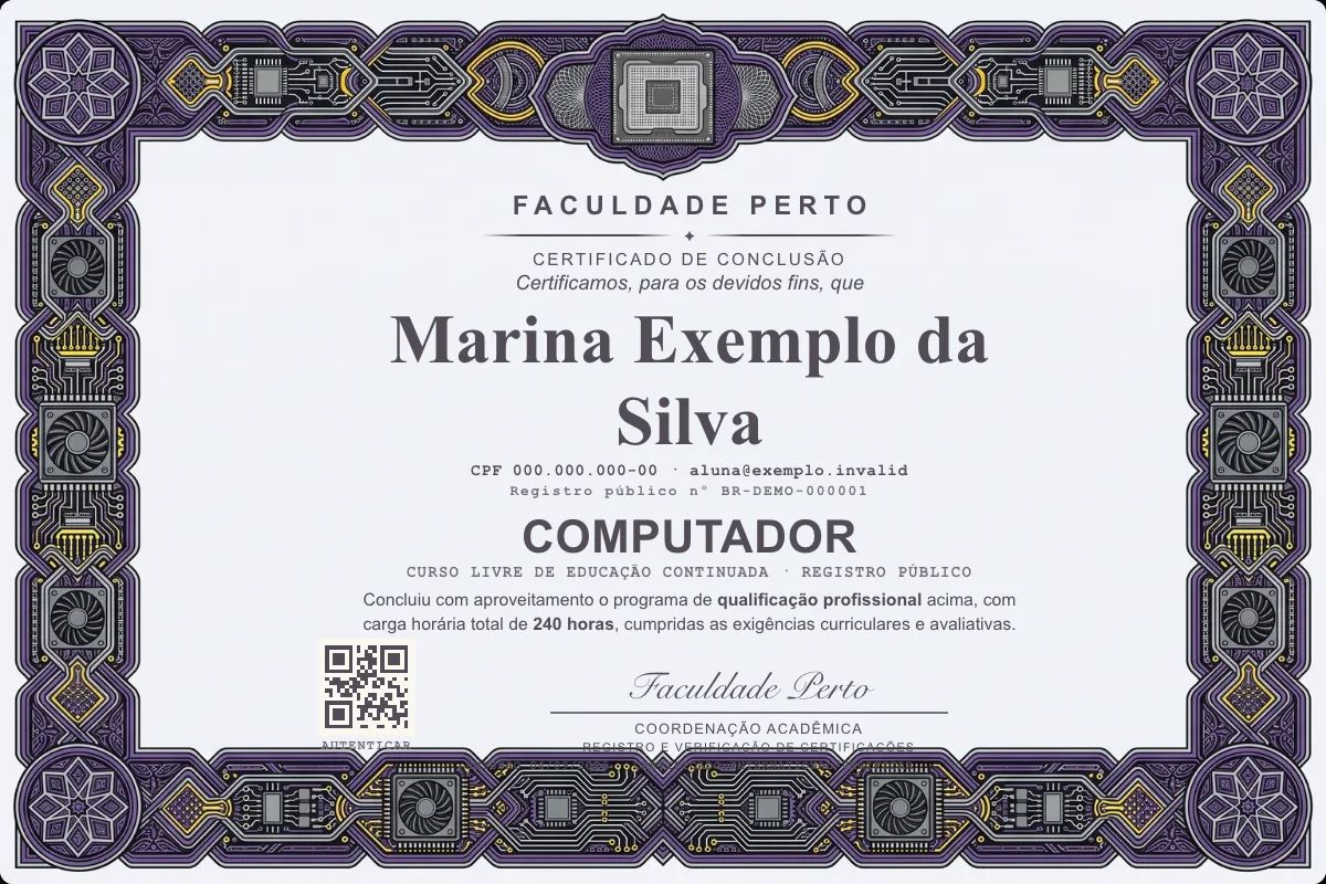 Certificado de Computador