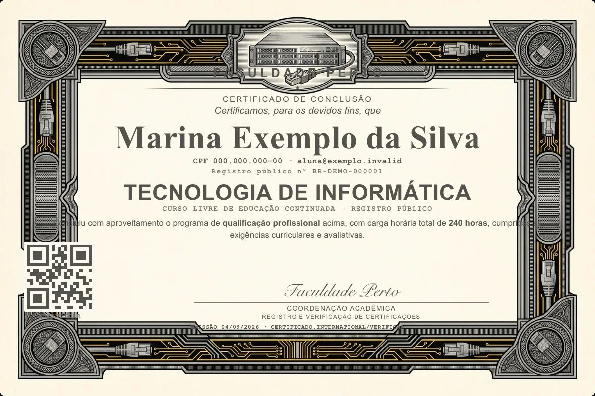 Certificado de Tecnologia de Informática