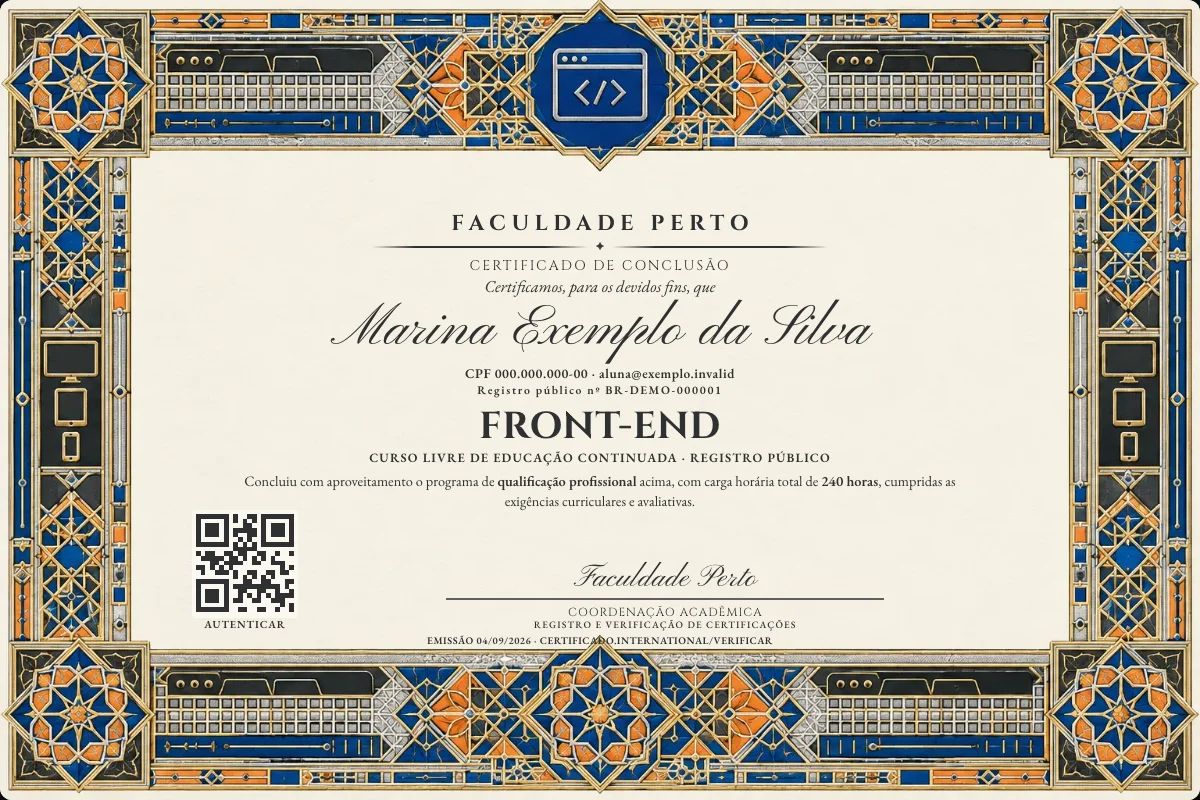 Certificado de Front-end