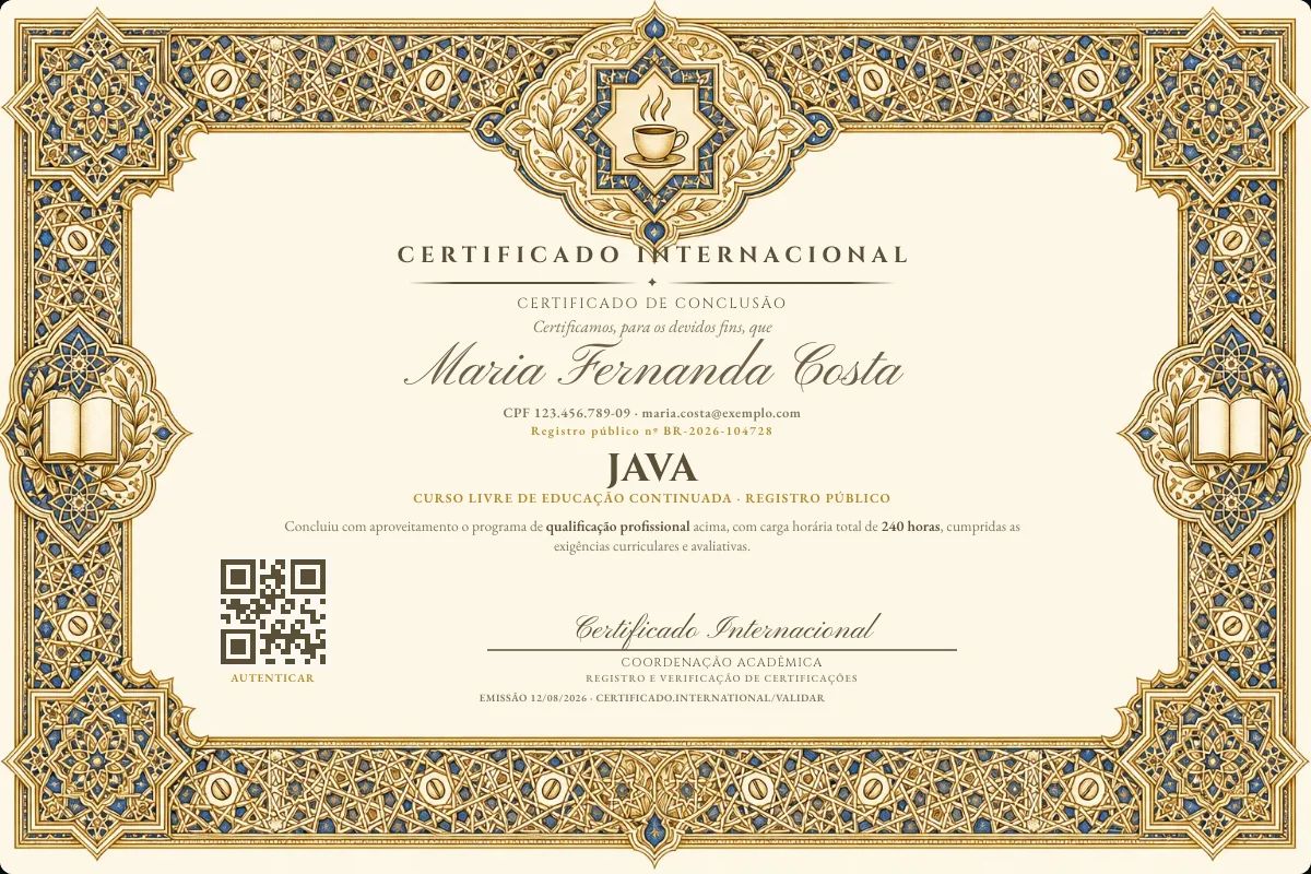 Certificado de Java