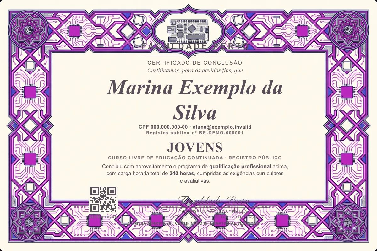 Certificado de Jovens
