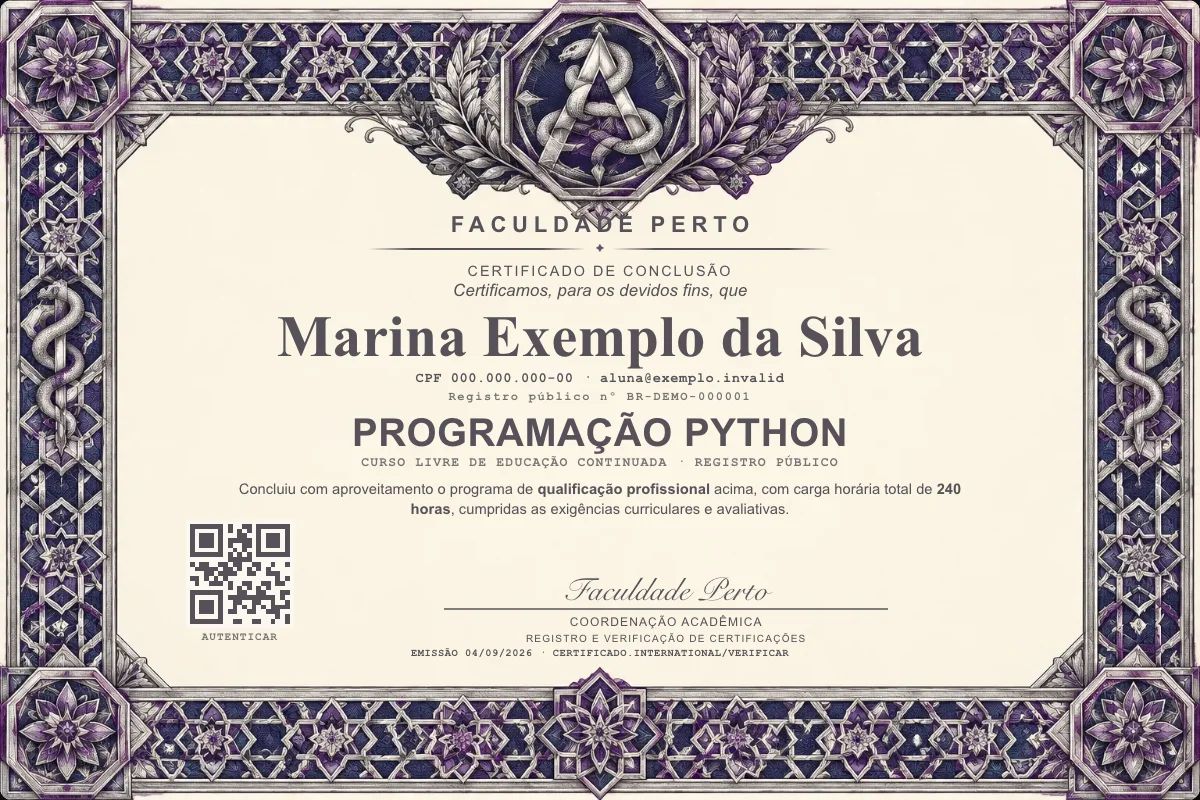 Certificado de Programação Python
