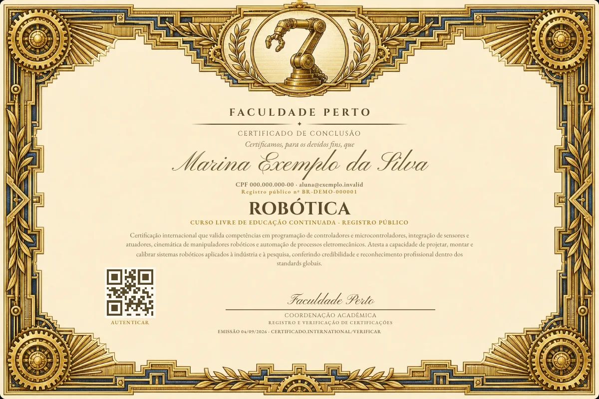 Certificado de Robótica